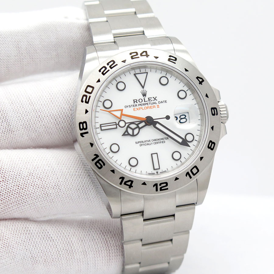 Rolex 226570 Explorer II with White Dial