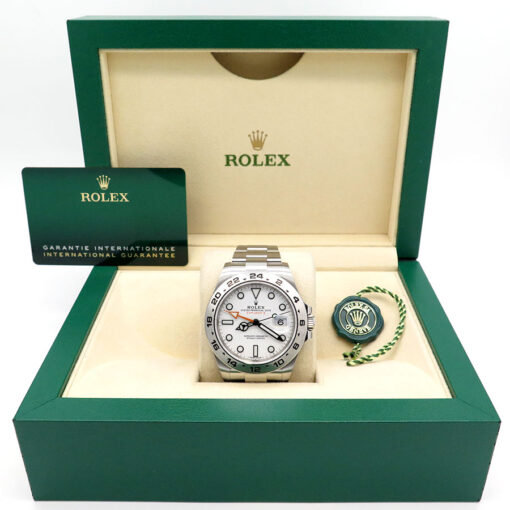 Alternative view of Rolex 216570 Explorer II with White Dial
