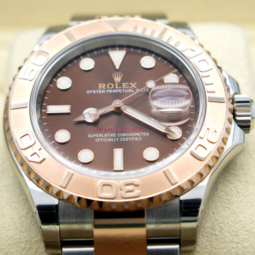 Rolex 116621 Yachtmaster 18K/SS with Chocolate Dial (New Old Stock) - Image 3