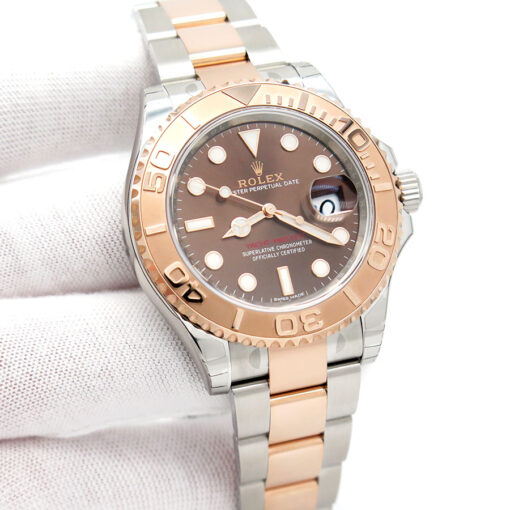 Rolex 116621 Yachtmaster 18K/SS with Chocolate Dial (New Old Stock)