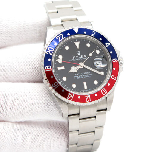 Rolex 16710 GMT Master II with Red & Blue Bezel