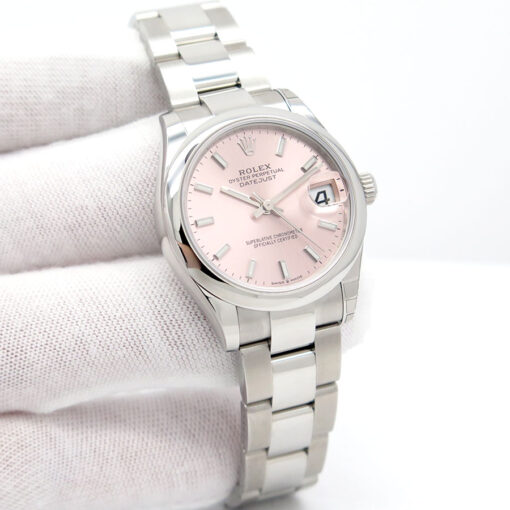 Rolex 278240 Datejust with Pink Stick Dial on Oyster