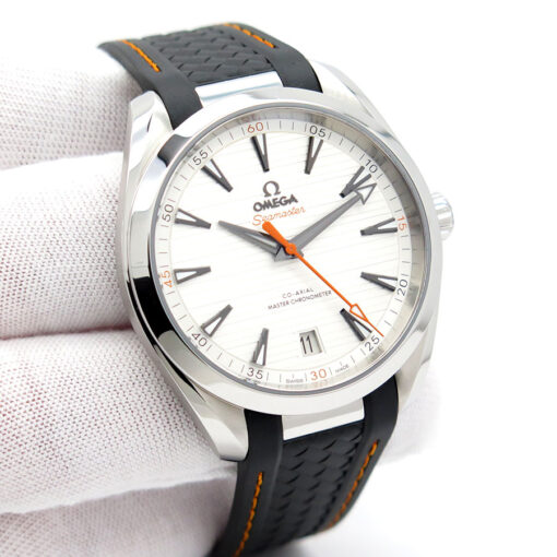 Omega Seamaster Aqua Terra 150m with Silver Dial on Rubber Strap
