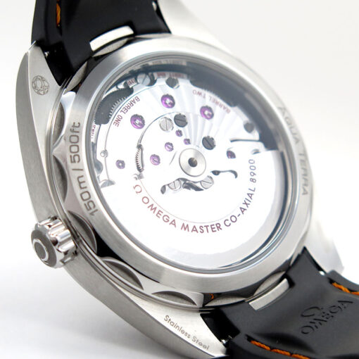 Omega Seamaster Aqua Terra 150m with Silver Dial on Rubber Strap - Image 5