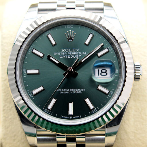 Rolex 126334 Datejust 41 with Mint Green Dial on Jubilee - Image 3