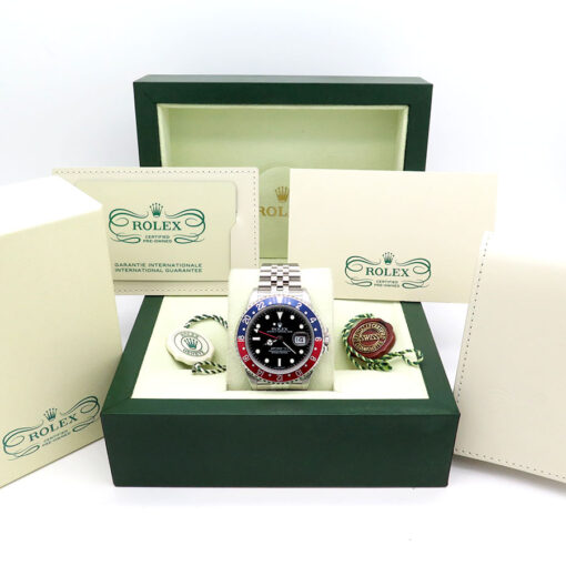Rolex CPO 16710 GMT Master II with Red & Blue Bezel on Jubilee - Image 2