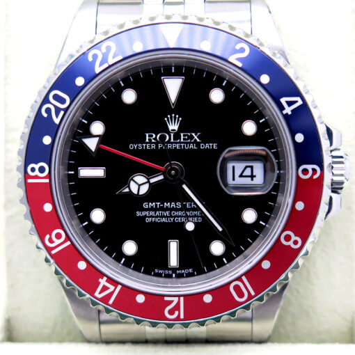 Rolex CPO 16710 GMT Master II with Red & Blue Bezel on Jubilee - Image 3