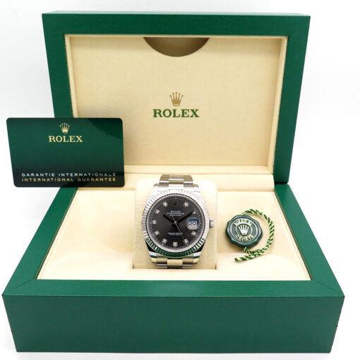 Rolex 126334 Datejust 41 with Slate Diamond Dial on Oyster - Image 2