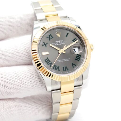 Rolex 126333 Datejust 41 18K/SS with Slate Roman Dial on Oyster
