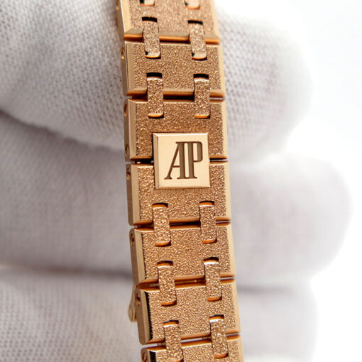 Audemars Piguet 67630OR Royal Oak Mini Frosted Rose Gold Quartz - Image 8