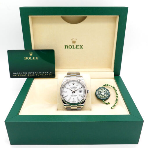 Rolex 126334 Datejust 41 with White Stick Dial on Oyster - Image 2