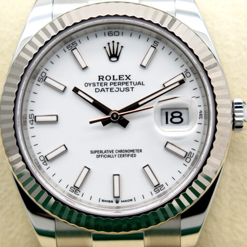 Rolex 126334 Datejust 41 with White Stick Dial on Oyster - Image 3