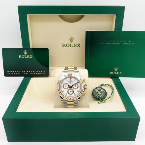 Rolex 116503 Cosmograph Daytona 18K/SS with White Dial - Image 2