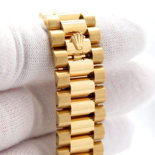 Rolex 118238 Day Date 18K Yellow Gold with Green Dial - Image 7