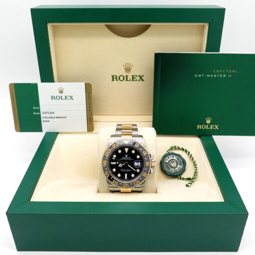 Alternative view of Rolex 116713LN GMT Master II 18K/SS