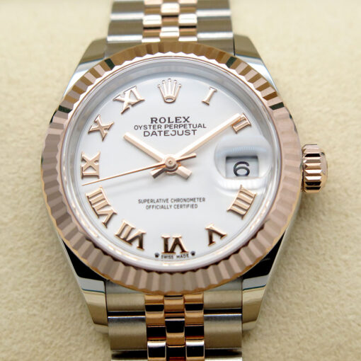 Rolex 279171 Datejust 18K/SS with White Roman on Jubilee - Image 3