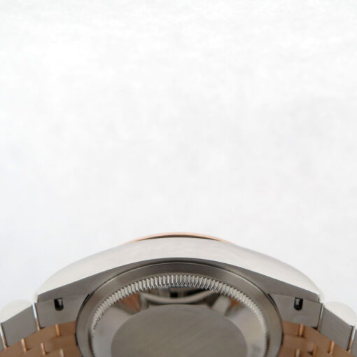Rolex 126201 Datejust 18K/SS with Rose Roman Diamond VI/IX Dial on Jubilee - Image 5