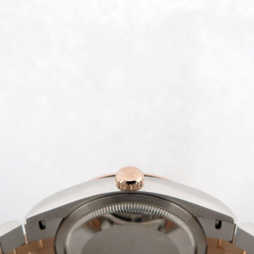 Rolex 126201 Datejust 18K/SS with Rose Roman Diamond VI/IX Dial on Jubilee - Image 4