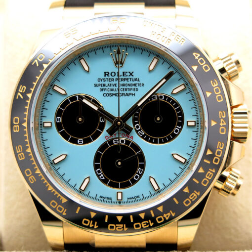 Rolex 126518LN Cosmograph Daytona 18K Yellow Gold with Turquoise Dial - Image 3