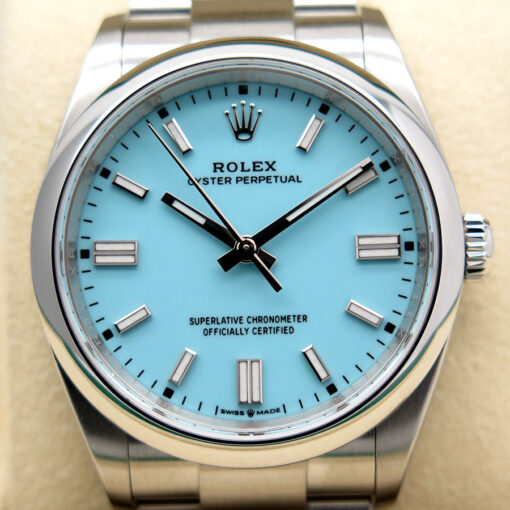 Rolex 126000 Oyster Perpetual with Turquoise Dial - Image 3