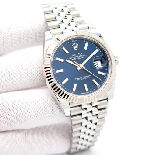 Rolex 126334 Datejust 41 with Blue Stick Dial on Jubilee