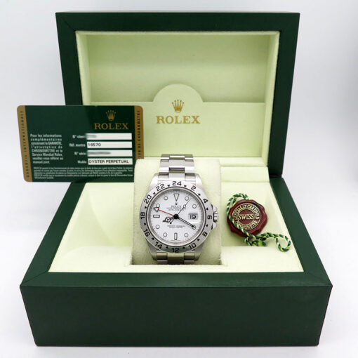 Rolex 16570 Explorer II with White Dial and 3186 Movement - Image 2
