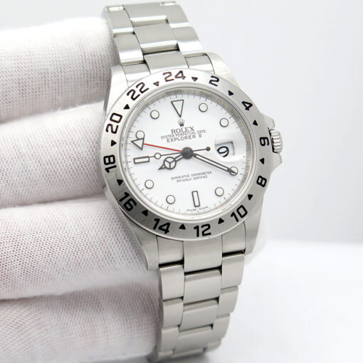 Rolex 16570 Explorer II with White Dial and 3186 Movement