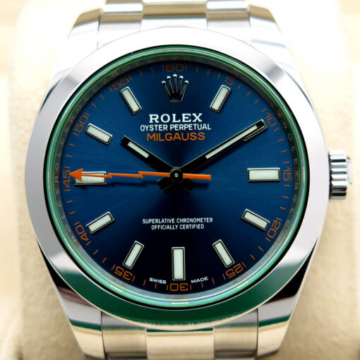 Rolex 116400GV Milgauss with Blue Dial - Image 3