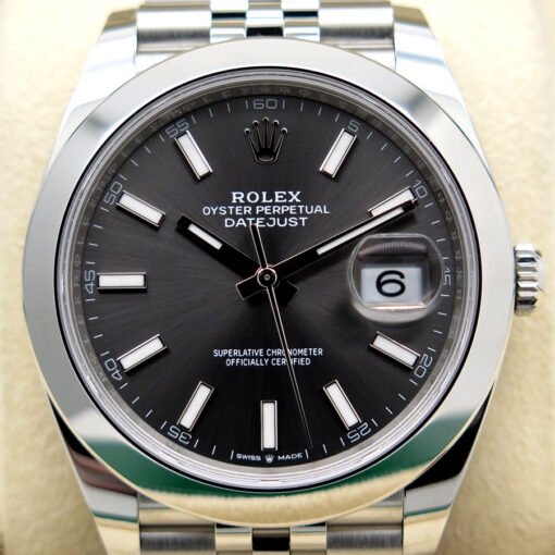 Rolex 126300 Datejust 41 with Slate Stick Dial on Jubilee - Image 3