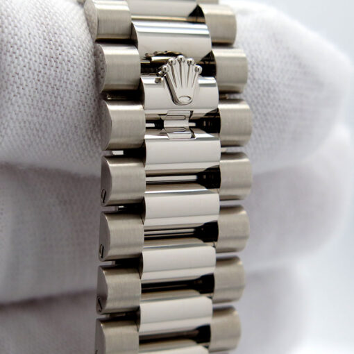 Rolex 228239 Day Date 18K White Gold with Blue Ombre Roman Dial - Image 7