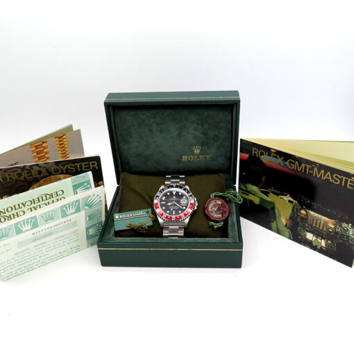 Rolex 16710 GMT Master II with Red/Black Bezel (New Old Stock) - Image 2