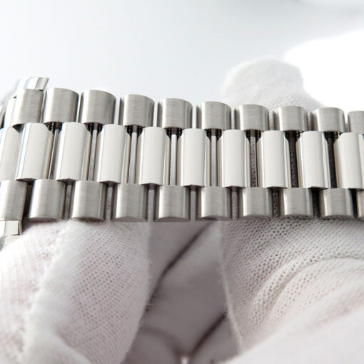 Rolex 228236 Day Date 40 Platinum with Ice Blue Diamond Baguette Dial - Image 6