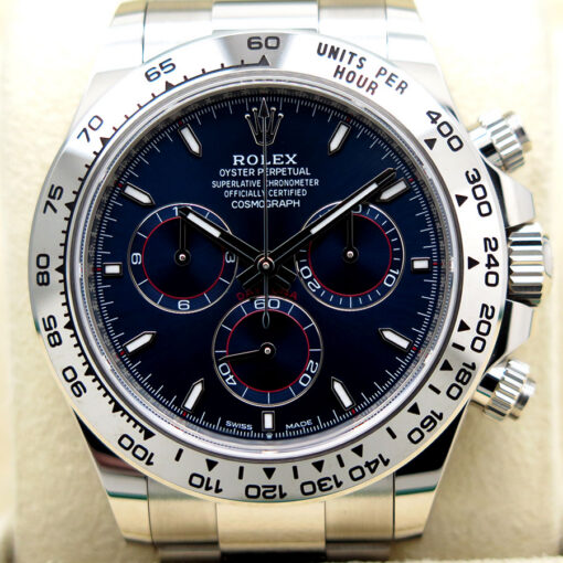 Rolex 126509 Cosmograph Daytona 18K White Gold with Blue Dial - Image 3