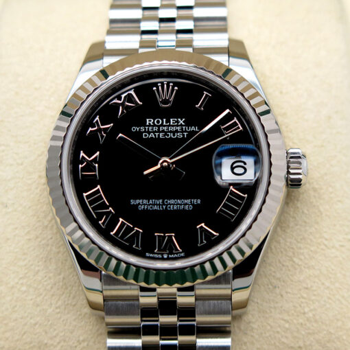 Rolex 278274 Datejust with Black Roman Dial on Jubilee - Image 3