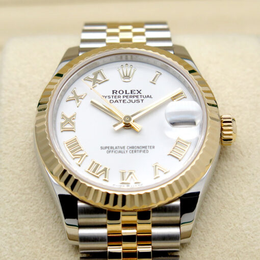 Rolex 278273 Datejust 18K/SS with White Roman Dial on Jubilee - Image 3