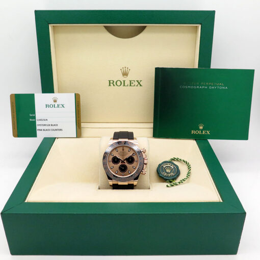 Rolex 116515LN Cosmograph Daytona 18K Rose Gold with Rose Dial - Image 2
