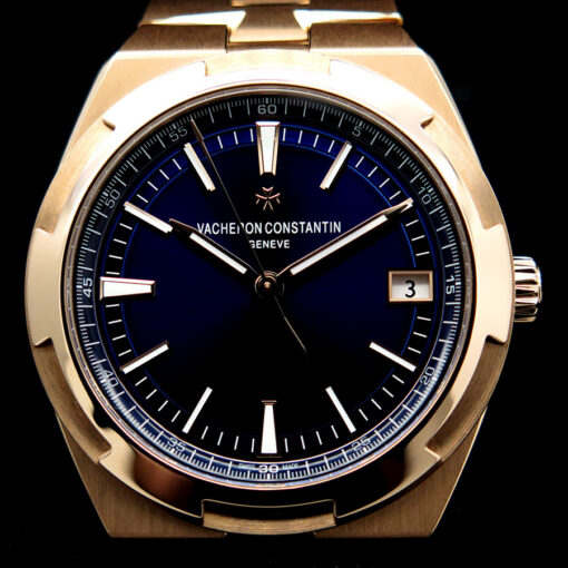 Vacheron Constantin 4500V Overseas 18K Rose Gold with Blue Dial - Image 3