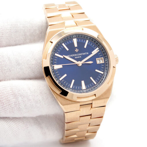 Vacheron Constantin 4500V Overseas 18K Rose Gold with Blue Dial