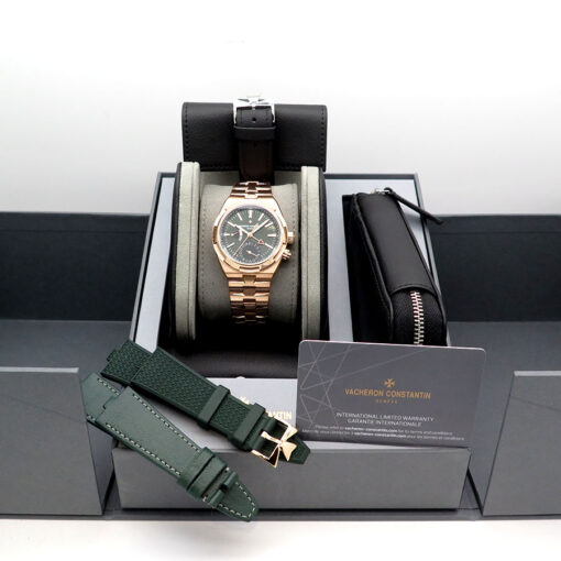 Vacheron Constantin 7920V Overseas Dual Time 18K Rose Gold with Green Dial - Image 2