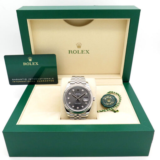 Rolex 126334 Datejust 41 with Slate Diamond Dial on Jubilee - Image 2