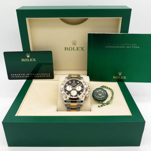 Rolex 126503 Cosmograph Daytona 18K/SS with Black Diamond Dial - Image 2