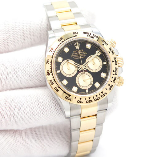Rolex 126503 Cosmograph Daytona 18K/SS with Black Diamond Dial