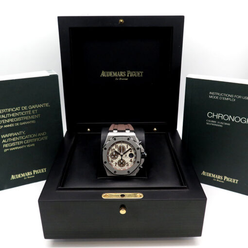 Audemars Piguet 26470ST Royal Oak Offshore Chronograph with Khaki Dial - Image 2