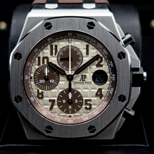 Audemars Piguet 26470ST Royal Oak Offshore Chronograph with Khaki Dial - Image 3