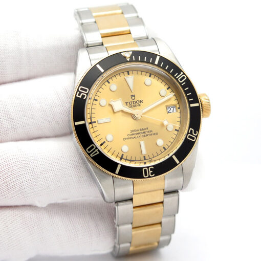 Tudor 79733N Black Bay S&G 18K/SS with Champagne Dial on Bracelet