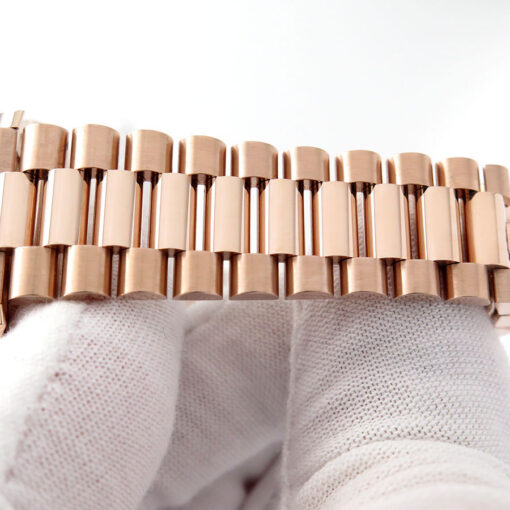 Rolex 228345RBR Day Date 40 18K Rose Gold with Slate Ombre Roman Dial and Diamond Bezel - Image 6