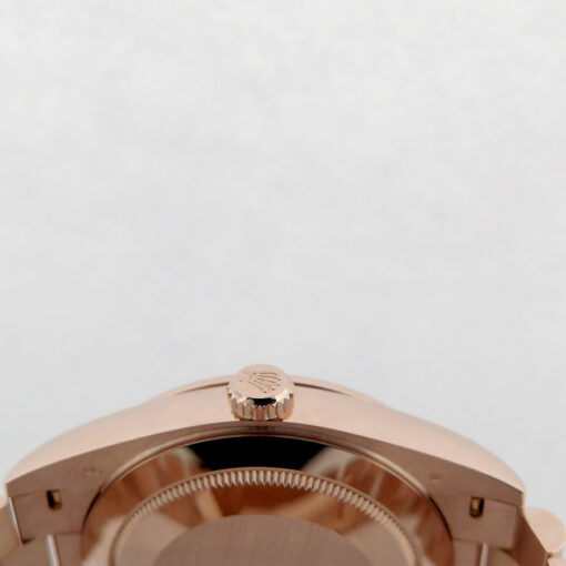 Rolex 228345RBR Day Date 40 18K Rose Gold with Slate Ombre Roman Dial and Diamond Bezel - Image 4