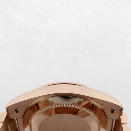 Rolex 228345RBR Day Date 40 18K Rose Gold with Slate Ombre Roman Dial and Diamond Bezel - Image 5