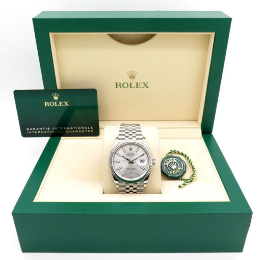 Rolex 126234 Datejust with Silver Stick Dial on Jubilee - Image 2