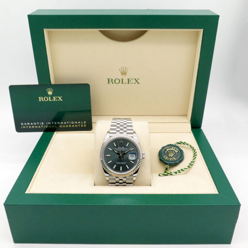 Rolex 126234 Datejust with Mint Green Dial on Jubilee - Image 2
